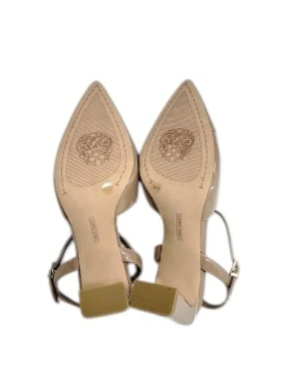 VINCE CAMUTO Huray Nude Patent Pointed Toe Slingback Pumps Women’s 7.5 NWOB - Picture 7 of 8